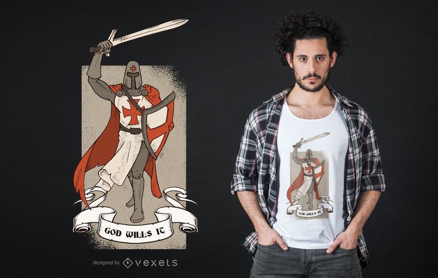 Crusader Quote T-shirt Design Crusader Quote T-shirt Design