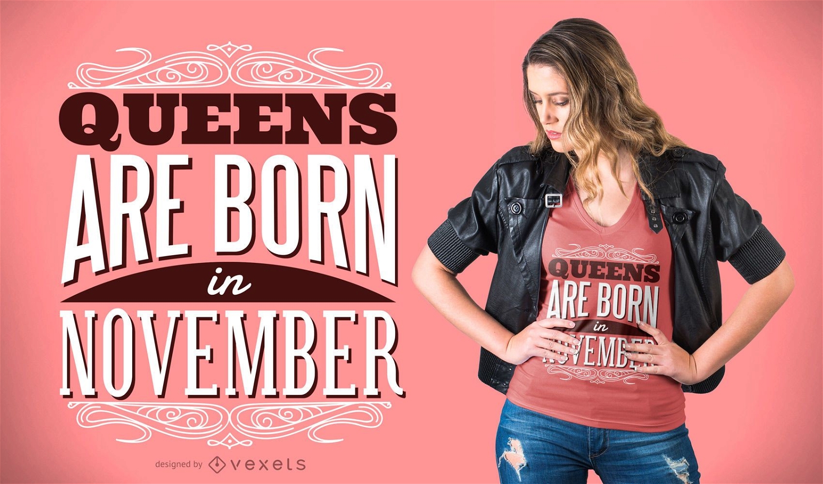 Queens Are Born T-shirt Design