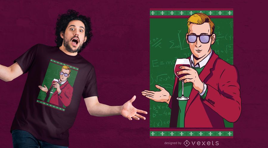 Teacher Wine Christmas T-shirt Design Teacher Wine Christmas T-shirt Design