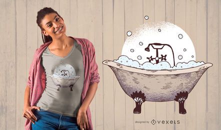 Clawfoot Bathtub T-shirt Design