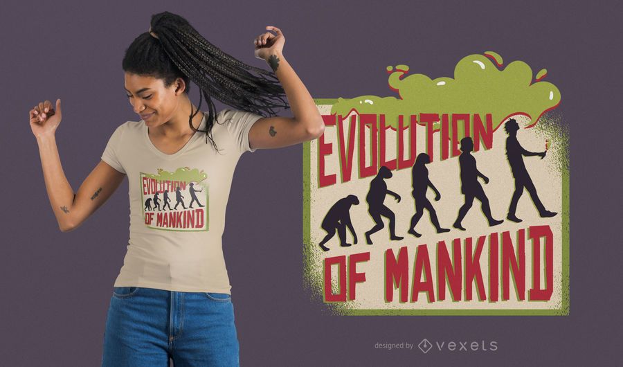 Diseño de camiseta Vaping Evolution Diseño de camiseta Vaping Evolution