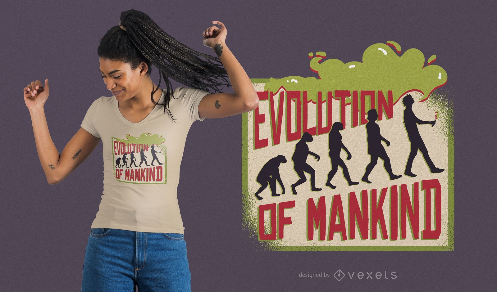 Design de camisetas Vaping Evolution