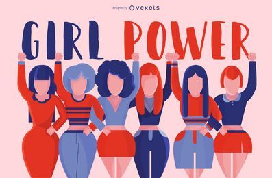 Diseño del grupo Girl Power Diseño del grupo Girl Power