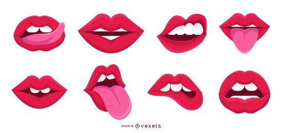 Coleção Mouth Vector