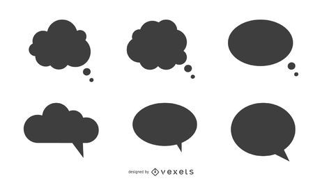 Speech Balloons Set Speech Balloons Set