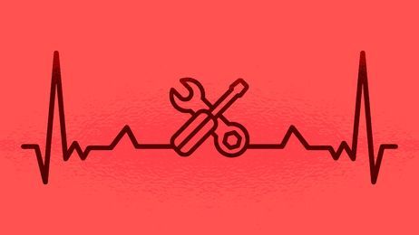 MECHANISCHE UND HERZSCHLAG-ILLUSTRATION