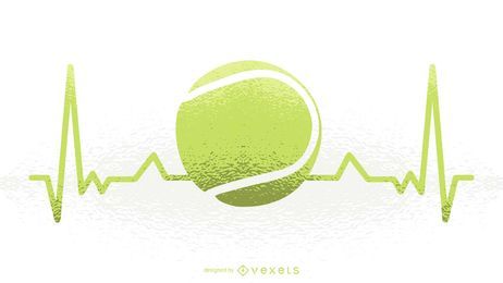 Tenis latido del corazón ilustración Tenis latido del corazón ilustración