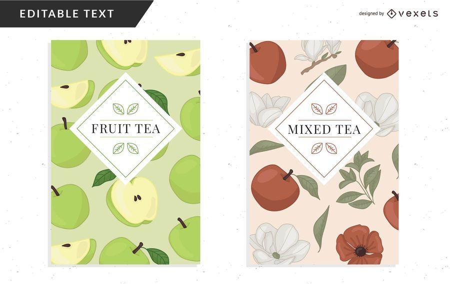 Tee-Verpackungsdesign-Vorlage Tee-Verpackungsdesign-Vorlage
