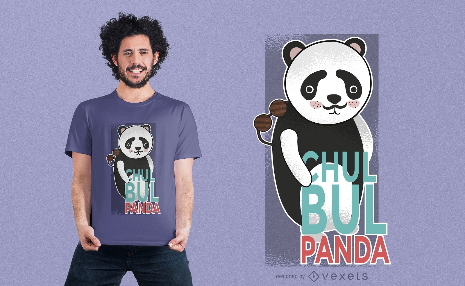 Dise?o de camiseta Chulbul Panda