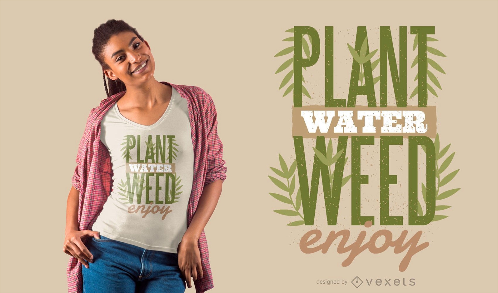 Pflanzen zitieren T-Shirt Design