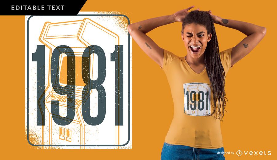 Camiseta Retro 1981 Camiseta Retro 1981