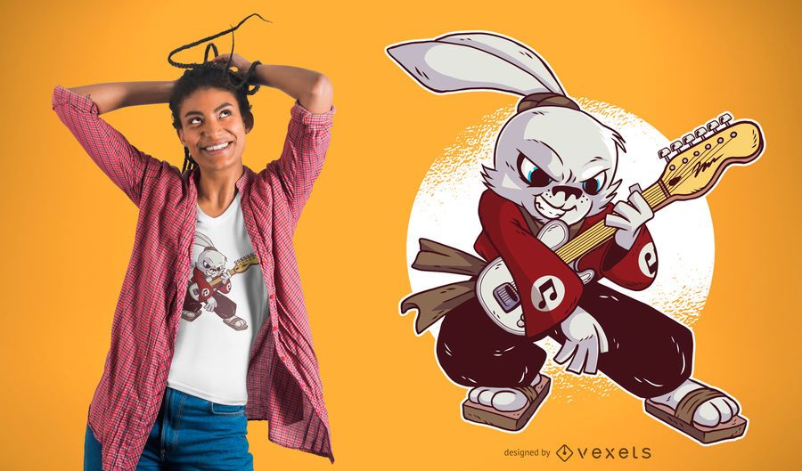 Samurai Guitarist Rabbit T-Shirt Samurai Guitarist Rabbit T-Shirt