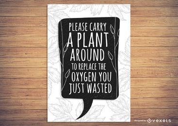 Plant Oxygen Poster