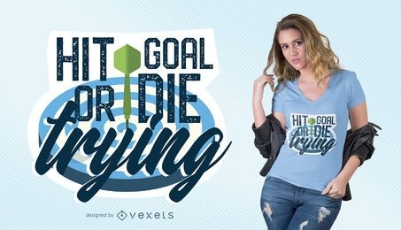 Design de camiseta hit Goal