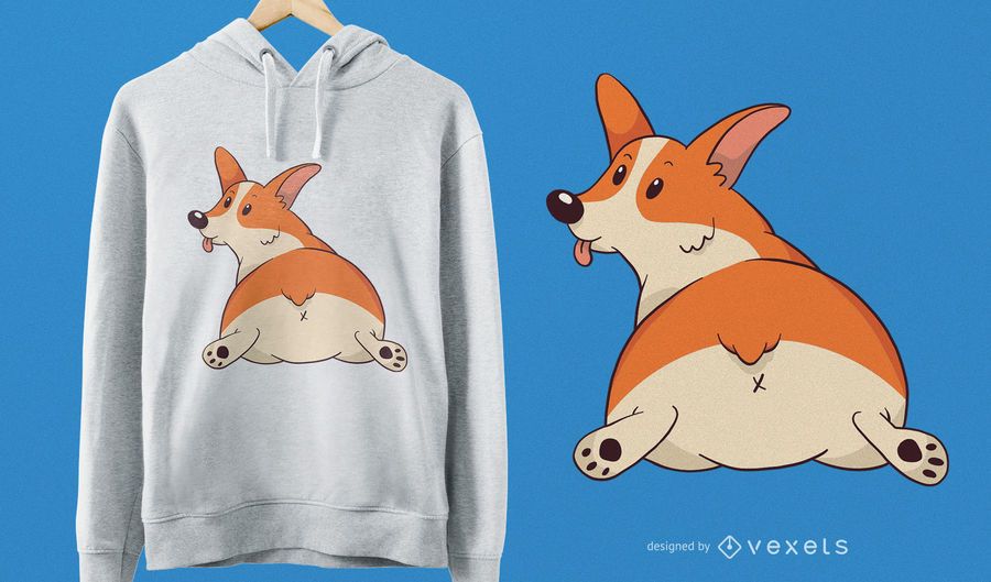 Cute Corgi T-Shirt Design Cute Corgi T-Shirt Design