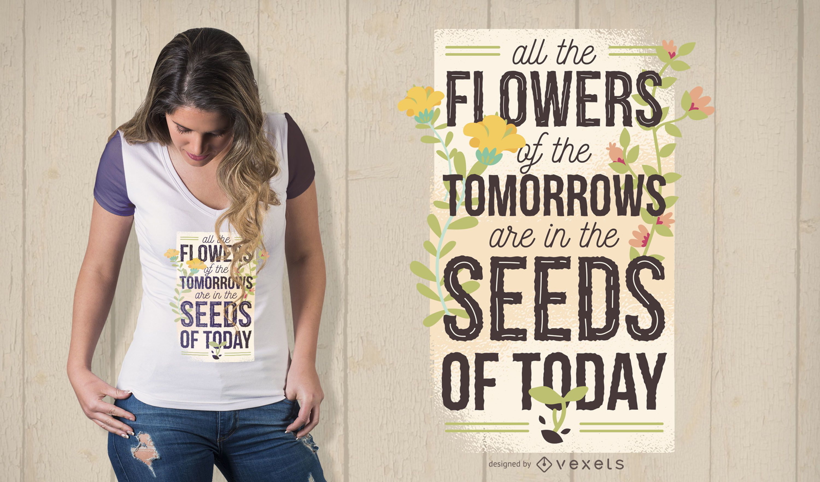 Diseño de camiseta Seeds of Today
