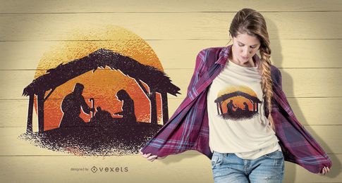 Diseño de camiseta de la natividad Diseño de camiseta de la natividad