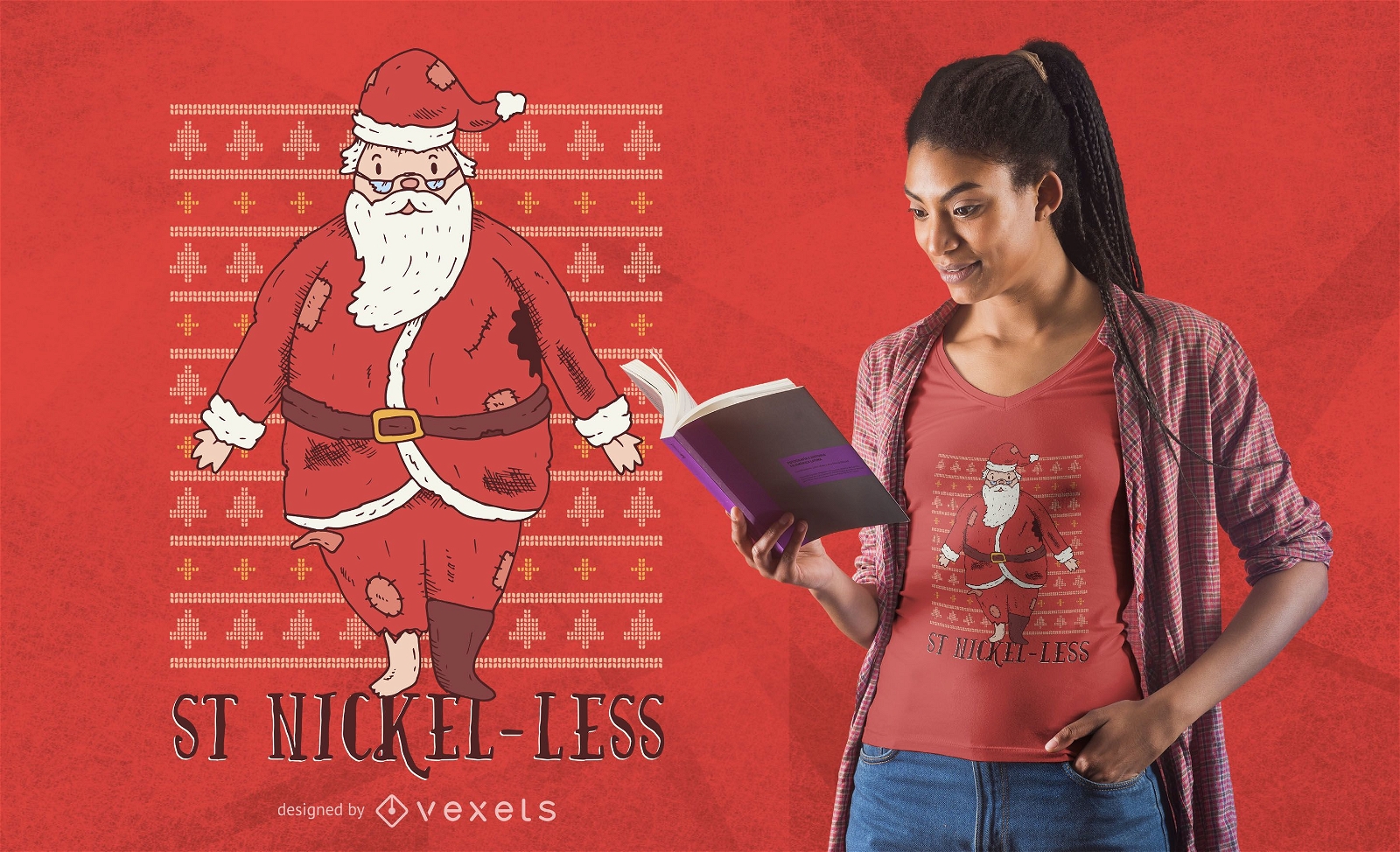 Funny Poor Santa T-shirt Design