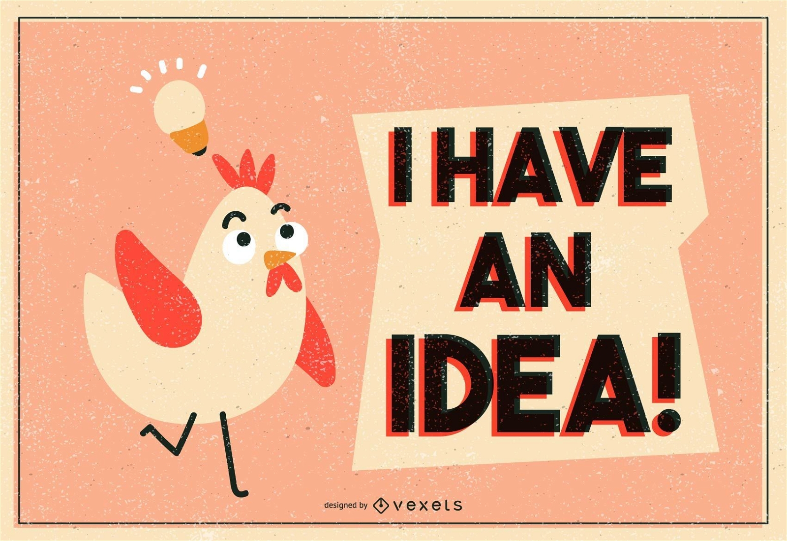Chicken idea illustration