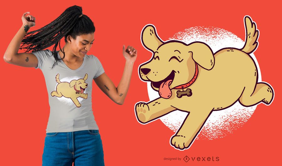 Golden Retriever Puppy T-Shirt Design Golden Retriever Puppy T-Shirt Design