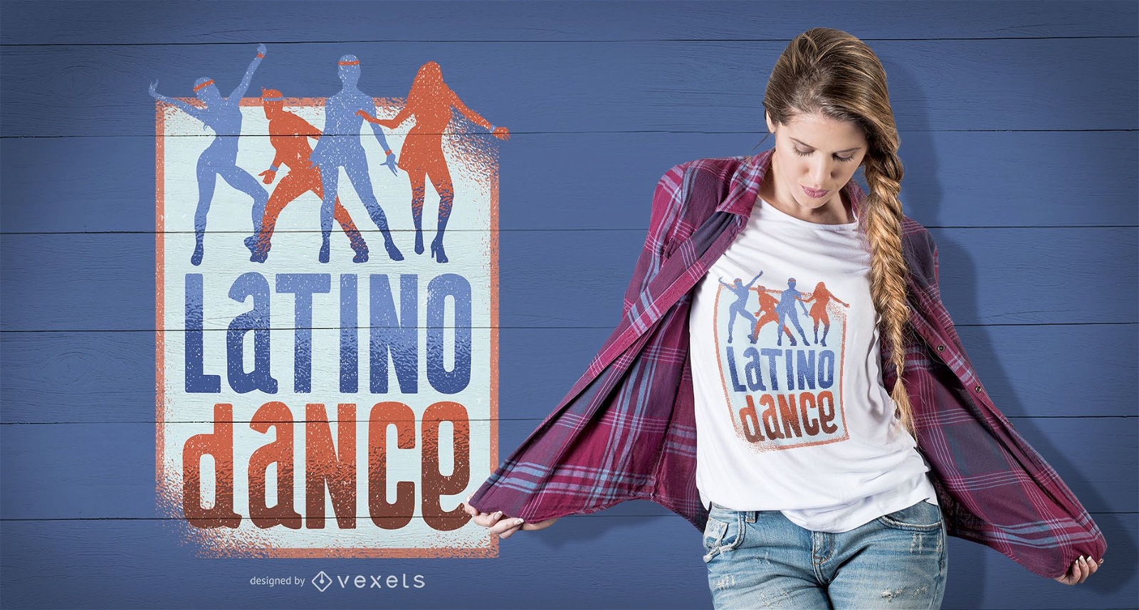 Design de camisetas para dança latina