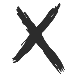 X mark scribble PNG Design Transparent PNG