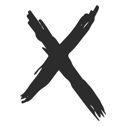 X mark scribble - Transparent PNG & SVG vector file