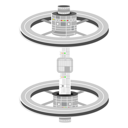 Ilustración de nave espacial alienígena Diseño PNG