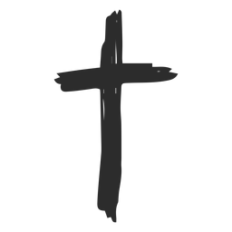 Cruz cristiana doodle Transparent PNG