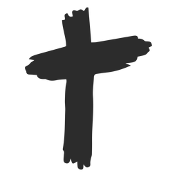 Christliches Kreuz von Hand gezeichnet Christliches Kreuz von Hand gezeichnet