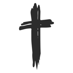 Garabato de cruz cristiana