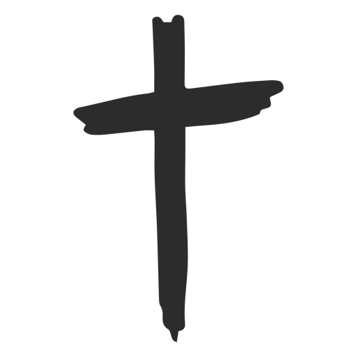 Kreuz Hand gezeichnet PNG-Design