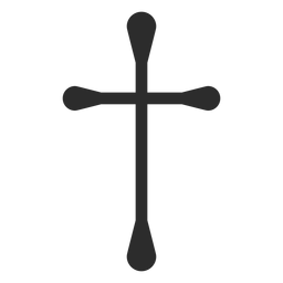Religious cross symbol PNG Design