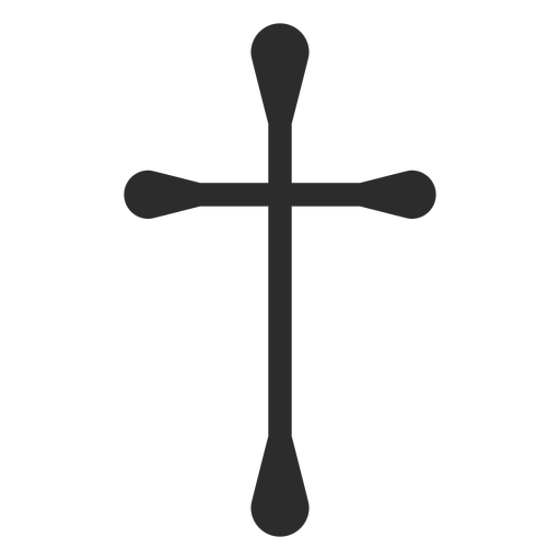 Religious cross symbol PNG Design