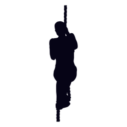 Rope climb crossfit silhouette Transparent PNG