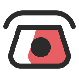 Rotary telephone contact icon PNG Design