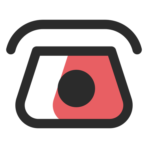 Rotary telephone contact icon PNG Design