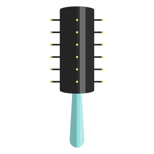 Icono de cepillo de pelo redondo Diseño PNG