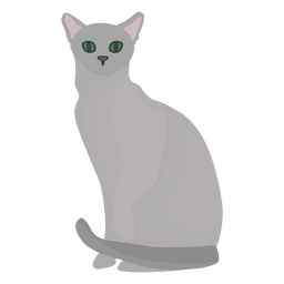 Russische blaue Katzenillustration PNG-Design