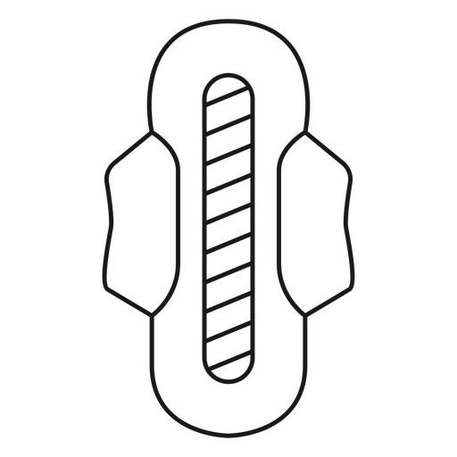 Damenbinden-Schlaganfall-Symbol PNG-Design