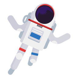 Simplistic astronaut illustration PNG Design