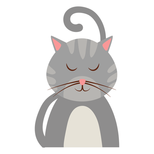 Avatar de gato soñoliento Diseño PNG