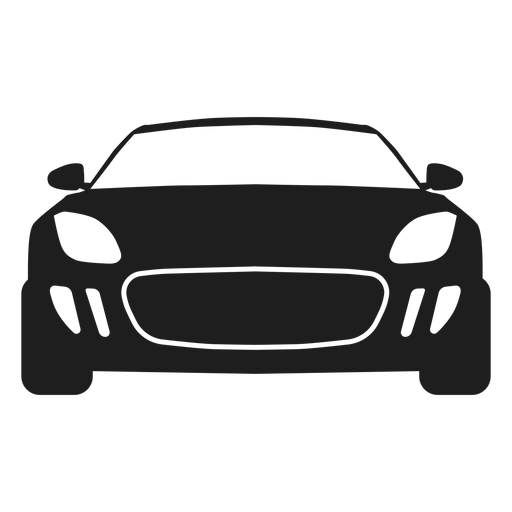 Download Sport Car Front View Silhouette Transparent Png Svg Vector File