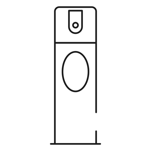 Icono de trazo de desodorante en aerosol Diseño PNG