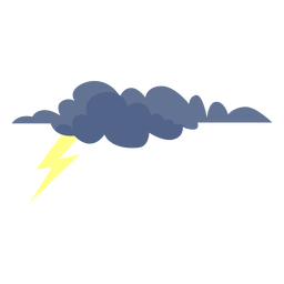 Icono de nube de tormenta Diseño PNG