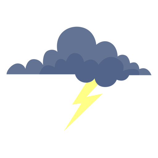Icono de nube tormentosa Diseño PNG