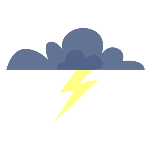 Stormy forecast cloud icon