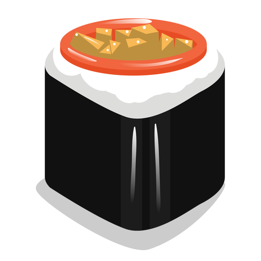 Sushi roll icon PNG Design