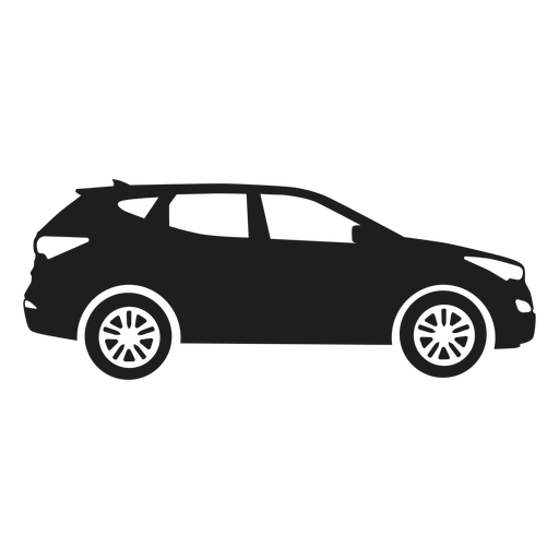 Suv car side view silhouette PNG Design