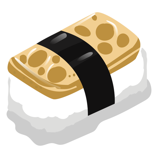 Tamago egg sushi icon PNG Design